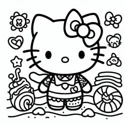 Hello Kitty w sukienkach