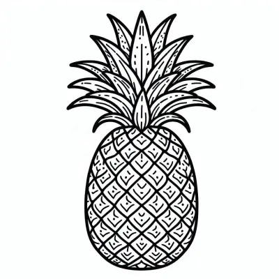 Kolorowanka Ananas